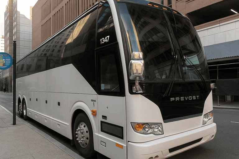 a Charter Bus Rental Cheyenne coach bus